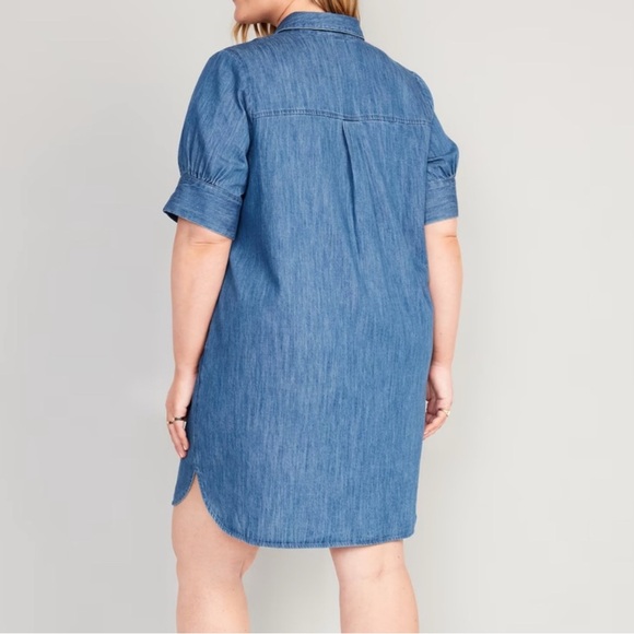 Old Navy Denim Shirt Dress 3X - Picture 2 of 6
